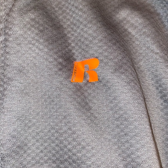 Russell Dri-Power 360 Orange & Grey Full Zip Sport Jacket Size Medium (8) - Picture 3 of 7